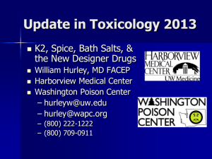 Update in Toxicology 2013 - North Region EMS & Trauma Care