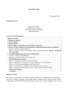 An Overview of Econometrics using B34S, MATLAB, Stata and SAS