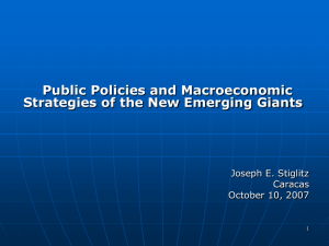 Public Policies and Macroeconomic Strategies of the New Emerging