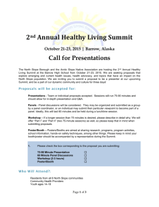 2015 Healthy Living Summit Call for Presentations