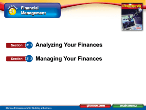 Managing Your Finances - Bishop DuBourg High School