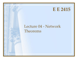 E E 2315 Circuits I Lecture 4