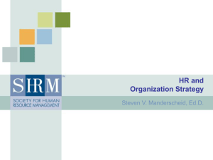 Module 1a Objectives - Society for Human Resource Management