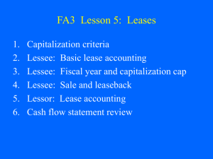 FA3 Lesson 5: Leases