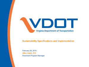 VDOT PowerPoint Template