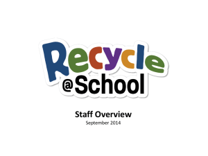 school recycling plan