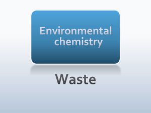 E.8 Environmental chemistry waste
