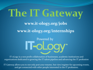 IT Resume Gateway Sign-up Instructions