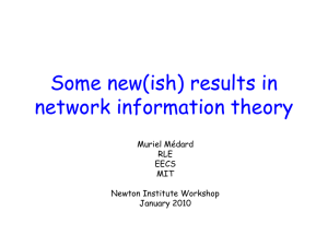 Some new directions in network information theory