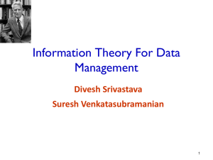 Information Theory for Data Management