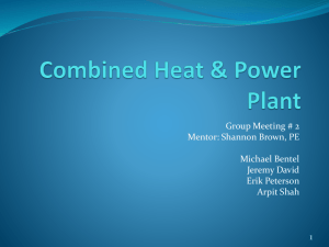 Combined Heat & Power Plant