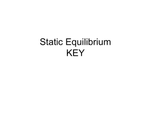 Static Equilibirum KEY
