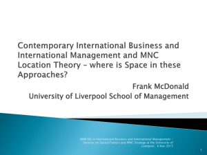 Contemporary International Business and International