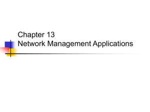 Chapter 13 Network Management Applications
