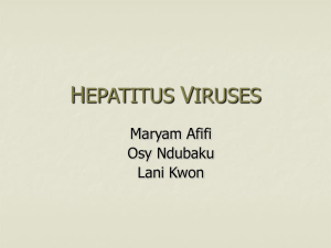 Hepatitis Viruses PowerPoint - Cal State LA