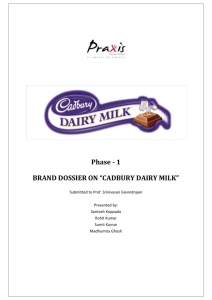 brand dossier on “cadbury dairy milk”