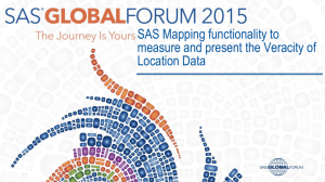 SAS Mapping functionality to measure and