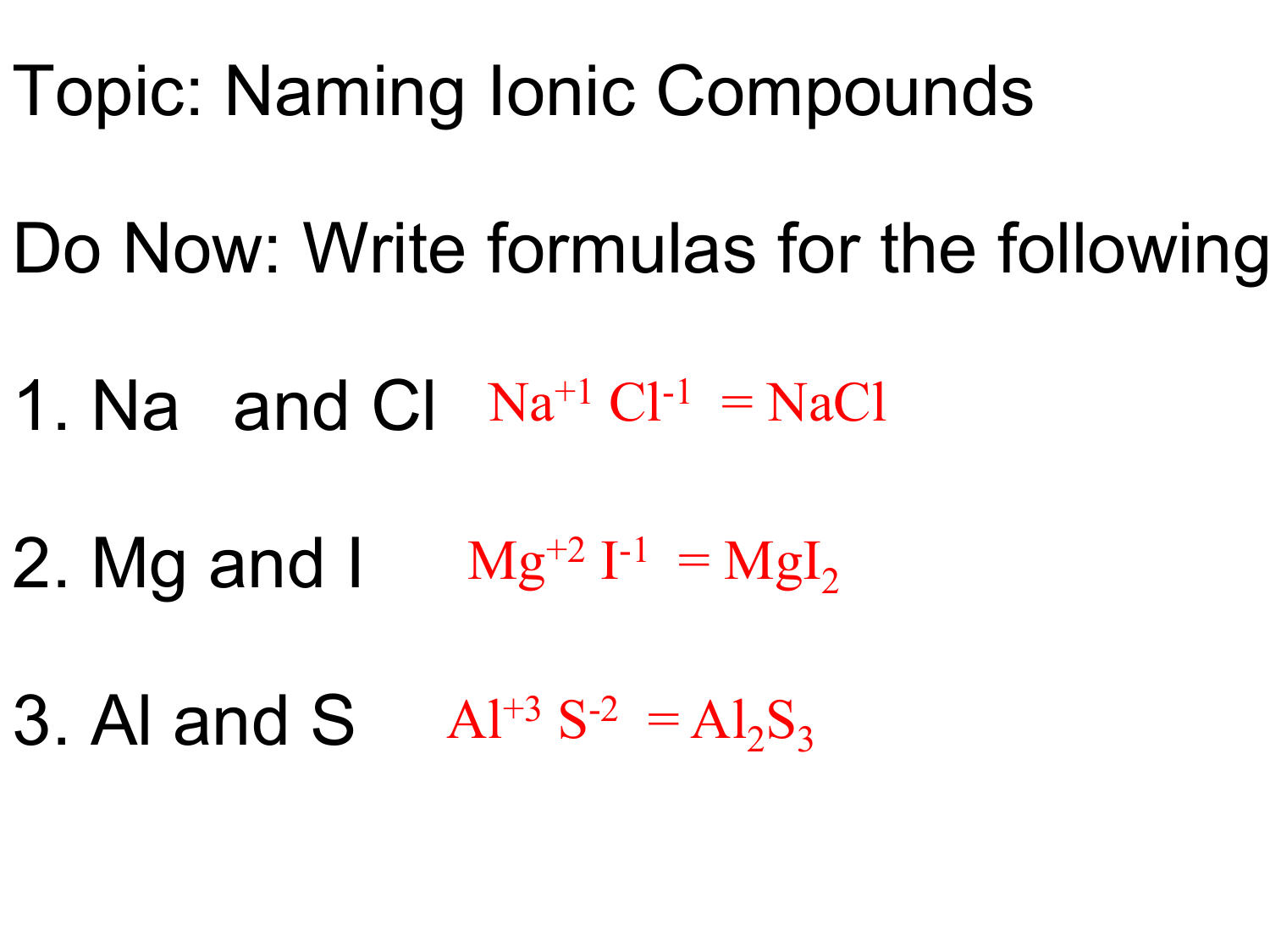 Naming Ionic Compounds Chem Worksheets 8 2 