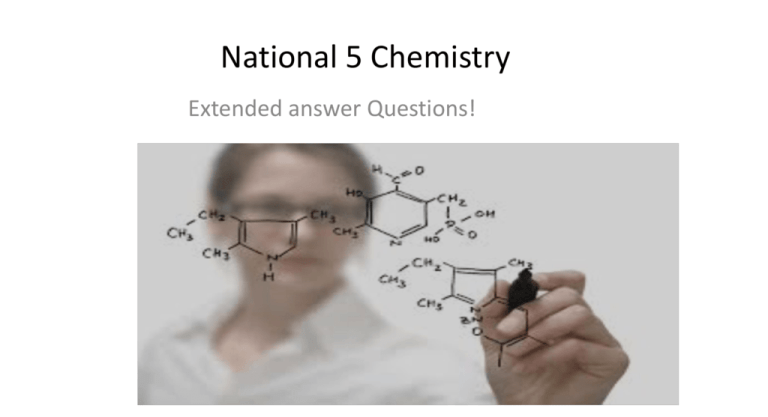 national 5 chemistry problem solving