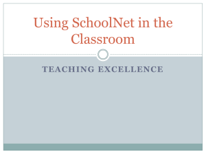 Using SchoolNet in the Classroom