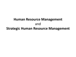 Human Resource Management