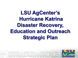 LCES Hurricane Katrina Disaster Recovery