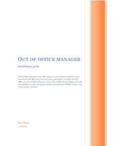 Out of office manager
