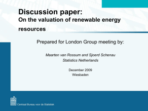 On The Valuation Of Renewable Energy