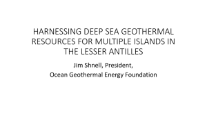 ENERGY FROM OCEAN FLOOR GEOTHERMAL RESOURCES