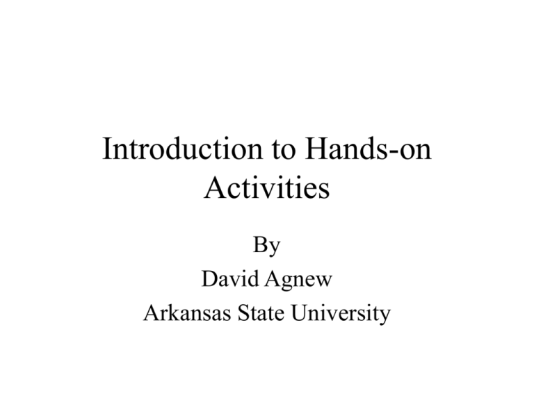 Hands On Activities Activity Based Learning Experiential Learning