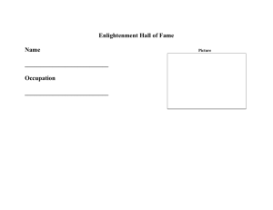 Enlightenment Hall of Fame