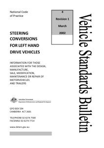 STEERING CONVERSIONS FOR LEFT HAND DRIVE VEHICLES