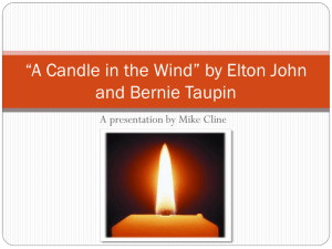 “A Candle in the Wind” by Elton John and Bernie Taupin