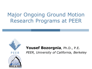 Major_Ongoing_Ground_Motion_Research_Programs_at_PEER
