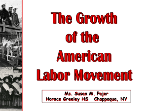 Growth of the Labor Movement