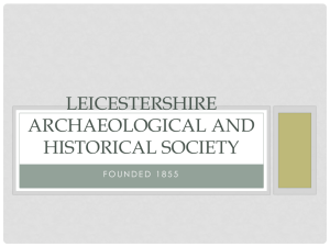 Leicestershire archaeological and historical society