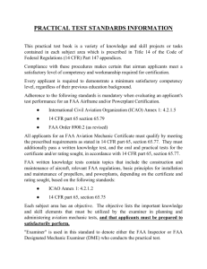 Yes No Needs Training B2. - Aviation Courses Limited