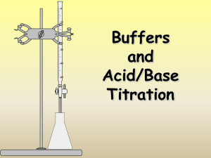Buffers, Titrations & Indicators
