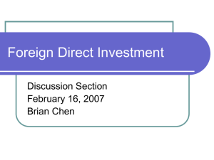 Foreign Direct Investment - Faculty Directory | Berkeley-Haas