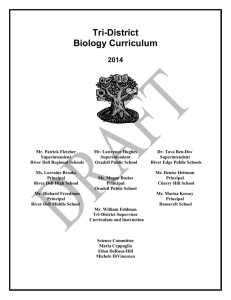 approved biology curriculum - River Dell Regional School District