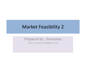 6-Market Feasibility 2 - Industrial Engineering 2011