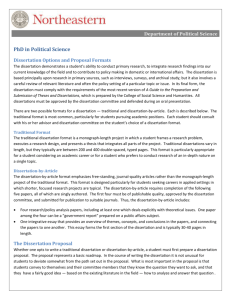 PhD Dissertation Proposal Guidelines