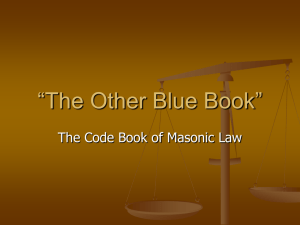 Masonic Law - Batavia Lodge #104