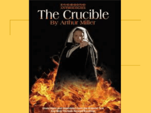 main conflicts of the crucible