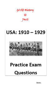 GCSE USA Practice Exam Questions
