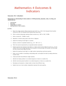 Outcomes and Indicators