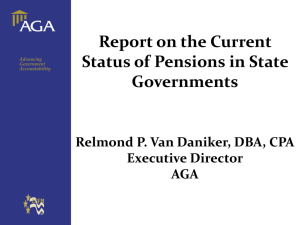 State Pensions - Relmond Van Daniker