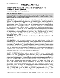 on essential hypertension - journal of evidence based medicine and