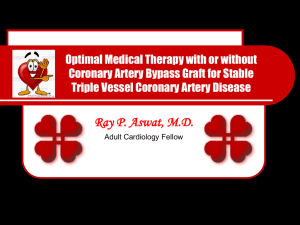 Coronary Artery Disease & Its Risk Factors