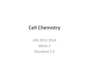 Cell Chemistry